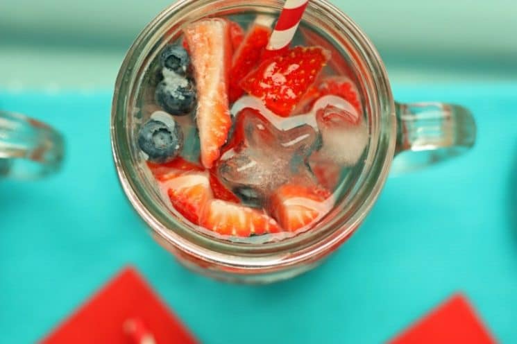 4th of July Berry Blast. This festive water is a great way to keep kids hydrated!
